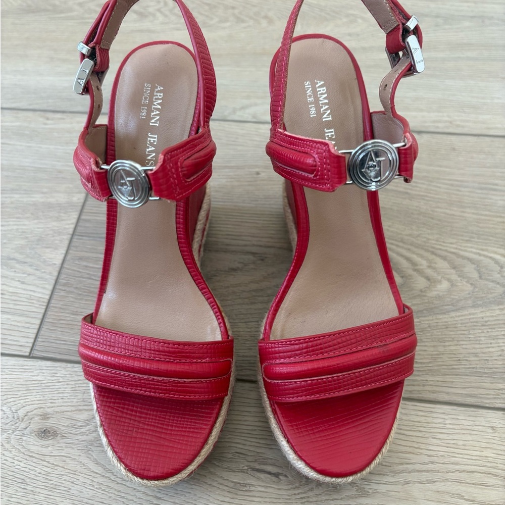 Armani Jeans Women's Red Sandals